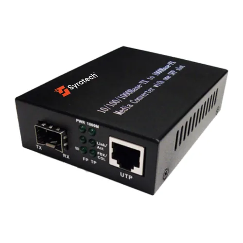 Syrotech MMC 1000 Gigabit SFP media converter GOMC-1312
